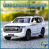 1:32 Toyota Land Cruiser LC300GR Diecast Toys Car Model Cars Alloy Toy Collection Gift For Boys Kids