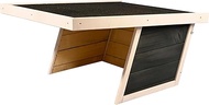 dobar® Suburb Robotic Lawnmower Garage I Flat Roof Made of Wood - Lawn Robot Shelter Solid Wood with