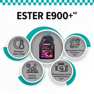 DASHOIL E900+V2 10W50 ESTER FULL SYNTHETIC OIL + ENGINE FLUSH