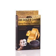 AZURE 24K Gold and Caviar Anti Aging Luxury Face Mask - Hydrating & Firming Facial Mask - Helps Redu