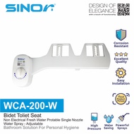 Sinor WCA-200-W Non-Electrical Portable WC Water Spray Adjustable Bidet Toilet Seat Bidet Tandas Duduk 免治马桶座喷嘴
