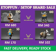 【Instant Stock】DOTA2 5ETOP SHARDS/ ETOPFUN SALE [FAST DELIVERY, FAST REPLY, NO NEED WAIT 7 DAYS]