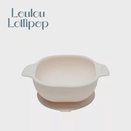Loulou Lollipop 加拿大 可愛動物矽膠吸盤碗 - 奶油白