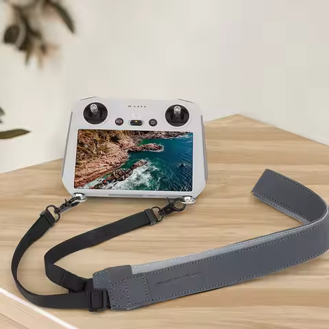 Tracolla in pelle regolabile in lunghezza, compatibile con il radiocomando DJI FLIP AIR3S MINI4 PRO 