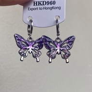 y2k y2k Accessories y2k Earrings Dopamine Butterfly Dark Sweet Cool Hot Girl Millennium Style Niche 