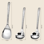 3pcs/set 304 Stainless Steel Cooking Utensils Shovel Leaky Spoon and Soup Ladle Restaurant Household