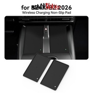 BLACKFUNNY Silicone Car Wireless Charging Pad Anti-Slip Center Console Mat Interior Protector Fit Fo