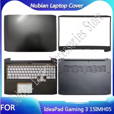 New Shell For IdeaPad Gaming 3 15IMH05 15ARH05 LCD Back Lid Bezel Palmrest Shell Bottom Case Cover A