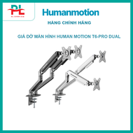 Giá treo màn hình máy tính Human Motion T6 Pro Dual (Black/White) - Hàng Chính Hãng