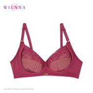 WIENNA BRA Wondercuve DB45123  ชุดชั้นในเวียนนา ไร้โครง (BCDE34-36) สีดำ สีเนื้อ สีแดง Tulip