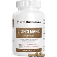 Real Mushroom Lion Mane Mushroom Mushroom Cognition (120 Capsules) Lion Mane Mushroom Powder Extract