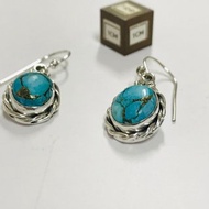 美國金曼綠松石耳環