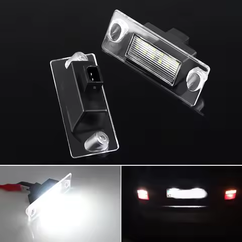 2x For Audi A3 8L S3 Sportback A4 S4 B5 Avant A5 S5 Car Rear LED License Number Plate Light 12V Whit