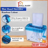 MallMart  Hand Shredder MHQ-070001 Hand Operated Manual Mini Paper Shredder For Home Office