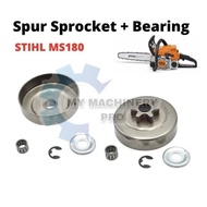 STIHL MS170 MS180 Spur Sprocket &amp; Bearing/Mangkuk Clutch Mesin Gasoline Chain Saw