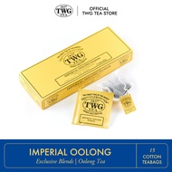 TWG Tea Imperial Oolong Tea Cotton Teabag / ชา ทีดับเบิ้ลยูจี ชาอู่หลง อิมพีเรียลอู่หลง ชนิดซอง บรรจุ 15 ซอง