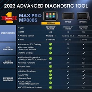 Autel MaxiPRO MP808S Diagnostic Scanner Bi-directional Control OBD2 Automotive Scanner ECU Coding Di