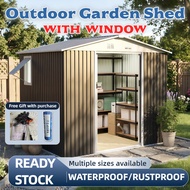 READY STOCK🔥Garden Shed Store Room Outdoor Outdoor Garden Storage Outdoor Metal Shed Garden Storage 