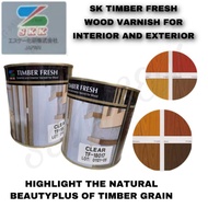 SKK TIMBER FRESH WOOD VARNISH 1 LITER/SYELEK KAYU BERKILAT CAT KAYU TIMBER COATING