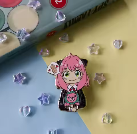 Telepath Girl Pin | Undercover Family Enamel Pin | Anime Spy