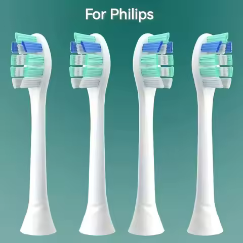 Replacement Toothbrush Heads For HX6730/HX6721/HX3216/HX9362/HX3210/HX6013/HX9063/HX6063 Bright Whit