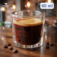 One Two Cups Espresso Shot Measuring Cup 60ml Espresso Measuring Cup - MD20
