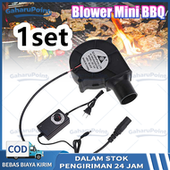 Kipas Blower Bbq Mini Untuk Kompor Panggangan Outdoor 9733 12v 220v 5500 Rpm / Blower Fan Kipas Blow