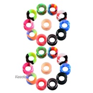 [Kesoto] 11 Pairs Silicone Ear Gauges   Tunnel Plugs Stretchers Expander 6mm-16mm