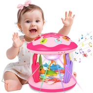 Avesa Baby Toys 6-12 Months Girl Gifts: Babies Ocean Rotating Light Up Musical Toys for Toddlers 1 2
