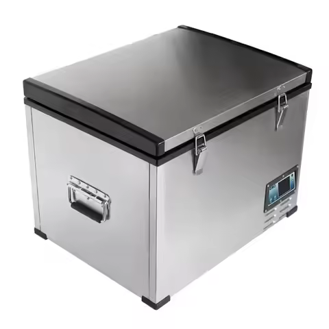 Portable DC 12V Car Refrigerator Freezer BD85 85 Liters Large Capacity Fridge With Stainless Steel S