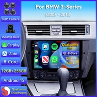 Android 15 Carplay Auto For BMW 3-Series E90 E91 E92 E93 2005 2006 - 2013 Car Radio Player DSP Navig