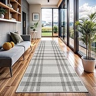 CAMILSON Easy Jute Rug 2x7, Indoor and Outdoor Off-White Runner Rug for Kitchen, Hallway and Entrywa