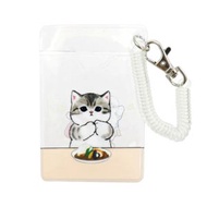 貓福珊迪 - 日本 Mofusand 鯊魚貓 伸縮彈簧圈 證件套 八達通套 卡片套 行李掛牌 (Curry Rice) 平行進口