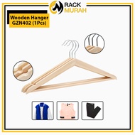 GRADE A HANGER KAYU HANGER BAJU HANGER KAYU 1PCS WOODEN HANGER CLOTHES