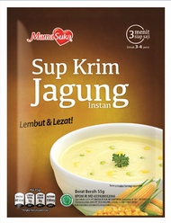 MamaSuka Mama Suka Sup Krim Ayam Jamur Jagung Instan Cream Soup 55g - Ayam