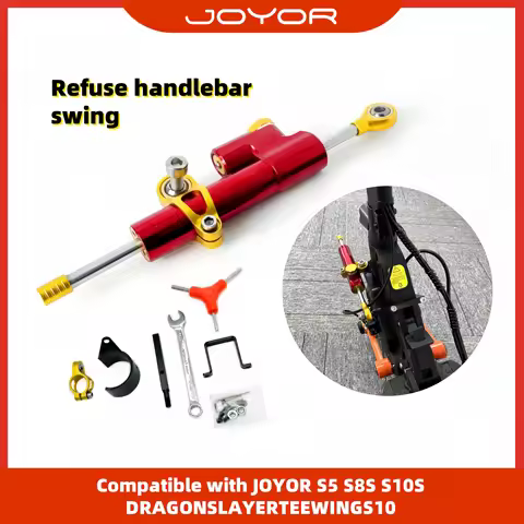 Steering Damper Kit Refuse Death Wobble Handlebar Swing for JOYOR Scooter JOYOR S5 S8S S10S DRAGON S