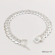 【MY seller】 💥PROMO💥#HBG250-TP Men’s Curb Bracelet-925 Sterling Silver (Bangle Dunhill)