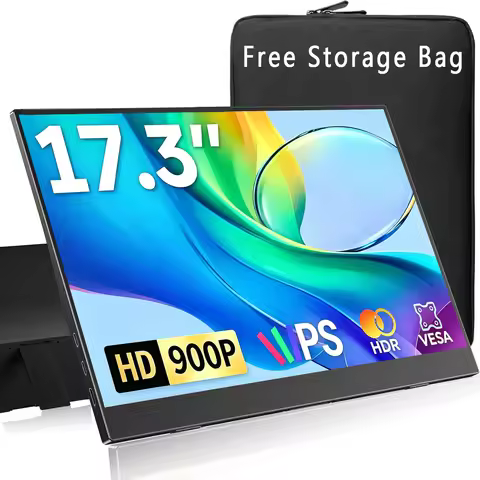 17.3 Inch Portable Monitors 1600*900P HD 72%sRGB IPS 16:9 1000:1 With Type-C Mini HDMI For Laptop Ph