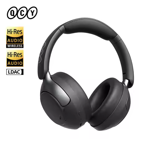 QCY H3 Pro ANC Wireless Headphones 50dB Noise Canceling Bluetooth 5.4 LDAC Hi-Res Spatial Audio Over