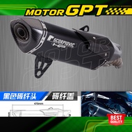 Akrapovic Motorcycle Exhaust Pipe for BMW C400x C400gt Carbon Fiber Mufflet Tip  Exhaust Slip On