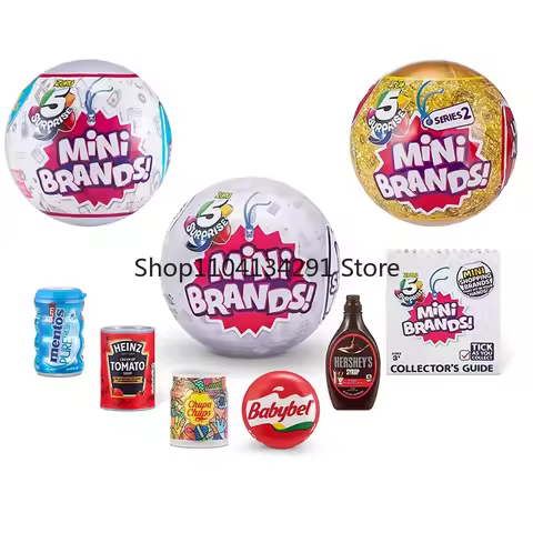 ZURU 5 Surprise Mini Brands Collectible Mystery Capsule Ball Series 2/Series 3 Collectible Toys Orna