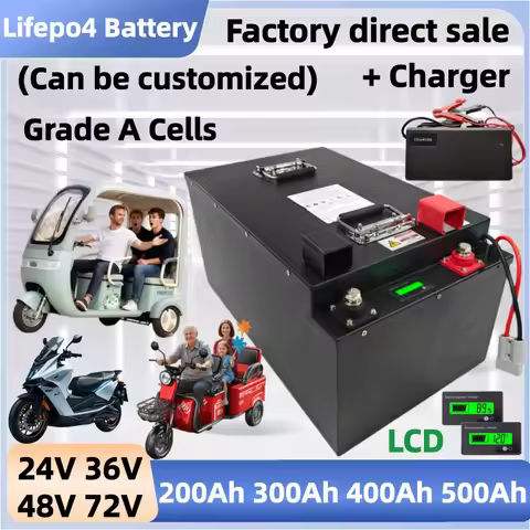 24V 36V 48V 72V 100Ah 150Ah 200Ah 300Ah 400Ah 500Ah 100A 200A Lithium LiFePO4 battery pack for Forkl