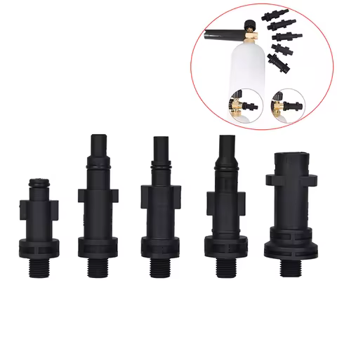 1pc Plastic Adapter Car Wash Accessories For Snow Foam Lance Foam Cannon Blaster Generator G1/4 Fitt