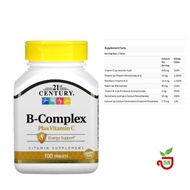 21st Century, B-Complex Plus Vitamin C, 100 Tablets