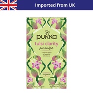 Pukka Tulsi Clarity Tea with Green Purple & Lemon Tulsi (20 Bags / 36g) ชาอังกฤษ ชาซอง ชาออร์แกนิก