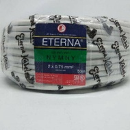 Eterna cable 2x075 meter original copper hair electrical cable eterna 0.75mm for pump price 1 meter
