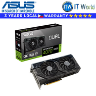 Itw | Asus Dual GeForce RTX 4070 Ti SUPER OC Edition 16GB GDDR6X Graphics Card (DUAL-RTX4070TIS-O16G