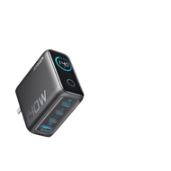 Anker B2697ที่ชาร์จแบตเตอร์140Wที่ชาร์จแบตเตอร์รีแกลเลียมไนไตรด์จอแสดงผลดิจิตอลอัจฉริยะ AI หน้าจอแสด