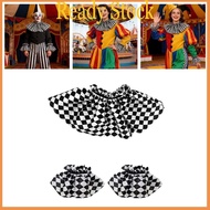 royal Clown Roleplay Cosplay Costume Outfit Halloween Clown Dressing Up Set Clown Collar Clow Gloves