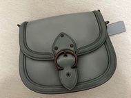 Coach SADDLE BAG (灰藍馬鞍包）